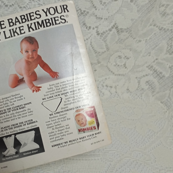 Vintage 1976 Scuffy The Tugboat Kimbies Diapers Print Ad Little Golden Book Rare - Picture 6 of 6